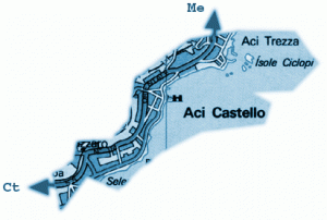cartina Aci Castello cartina Aci Castello