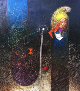 A. Cortese, "Archetipo", olio su tela, cm 160x140