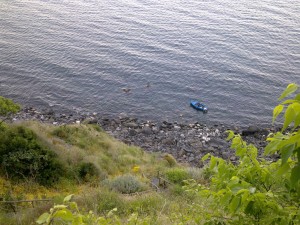 Spiaggia Acqua del Ferro vista dall'alto