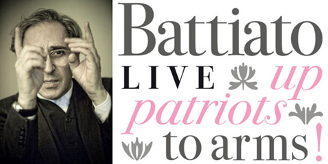 Il tour di Franco Battiato “Up Patriots to arms tour” a Palermo e Taormina