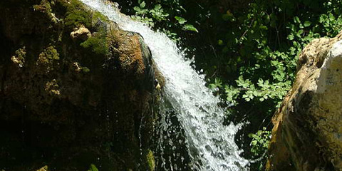 La cascata del torrente Santa Chiara a Noto.