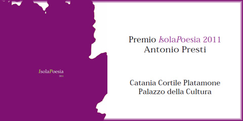 Festival Nazionale IsolaPoesia 2011: premio ad Antonio Presti