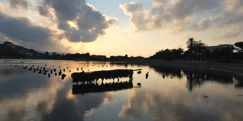 Parco del Lago nella riserva naturale di Capo Peloro
