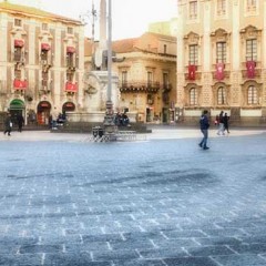 San Lorenzo e il centro storico di Catania.